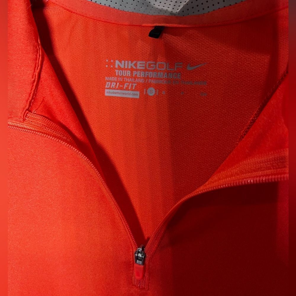 Nike golf dri-fit polo shirt orange size small - Picture 7 of 11